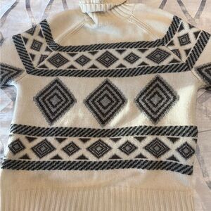 Brunello Cucinelli Cashmere Graphic Turtleneck Sweater – Size S